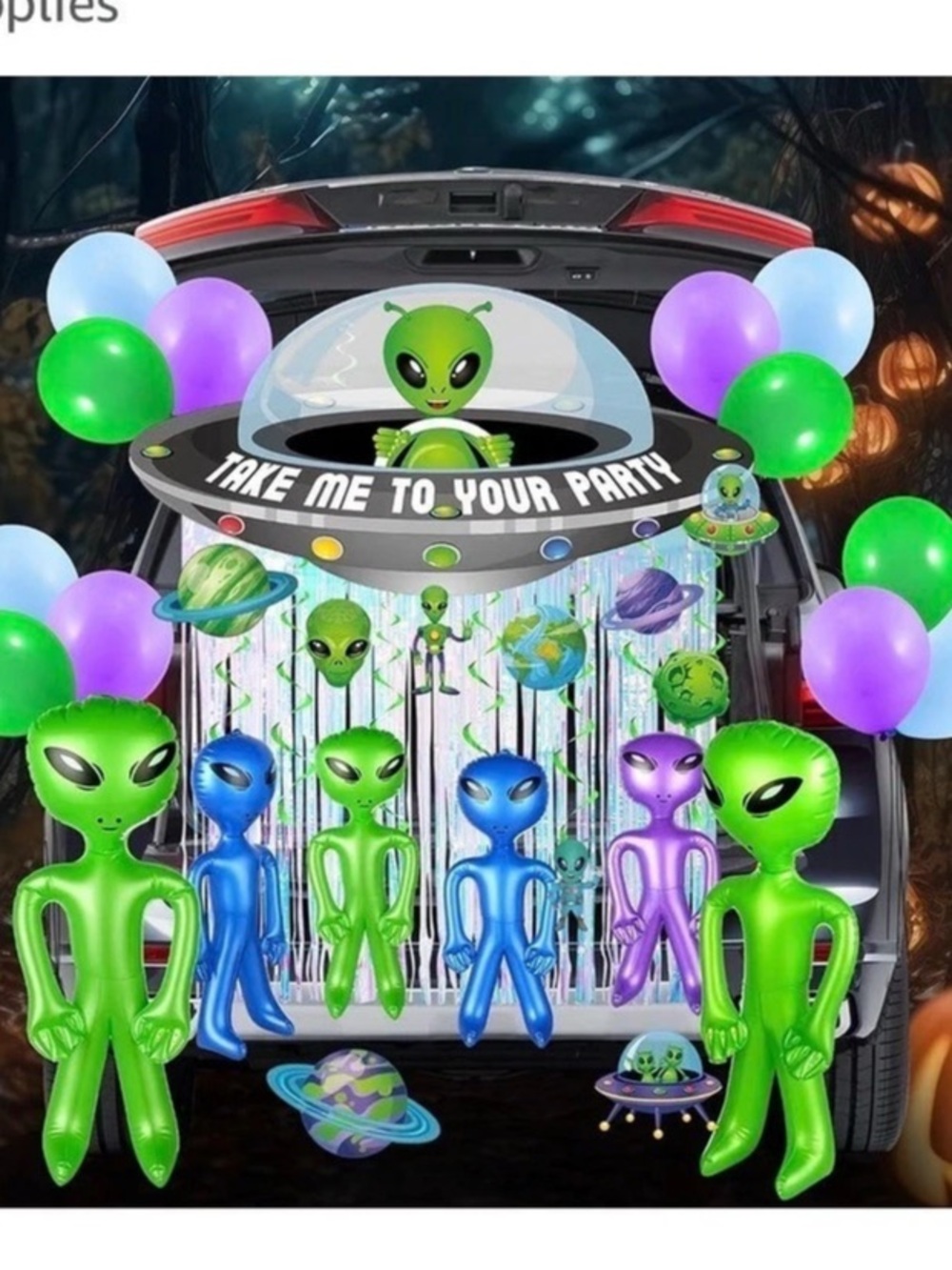 Alien Halloween Party Items - Picture 6 of 8